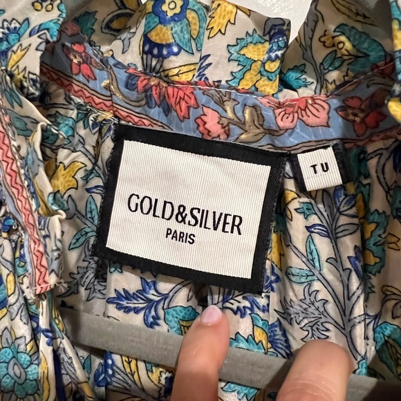 Gold & Silver bohemian dress from boutique in Provence France - Picture 5 of 9